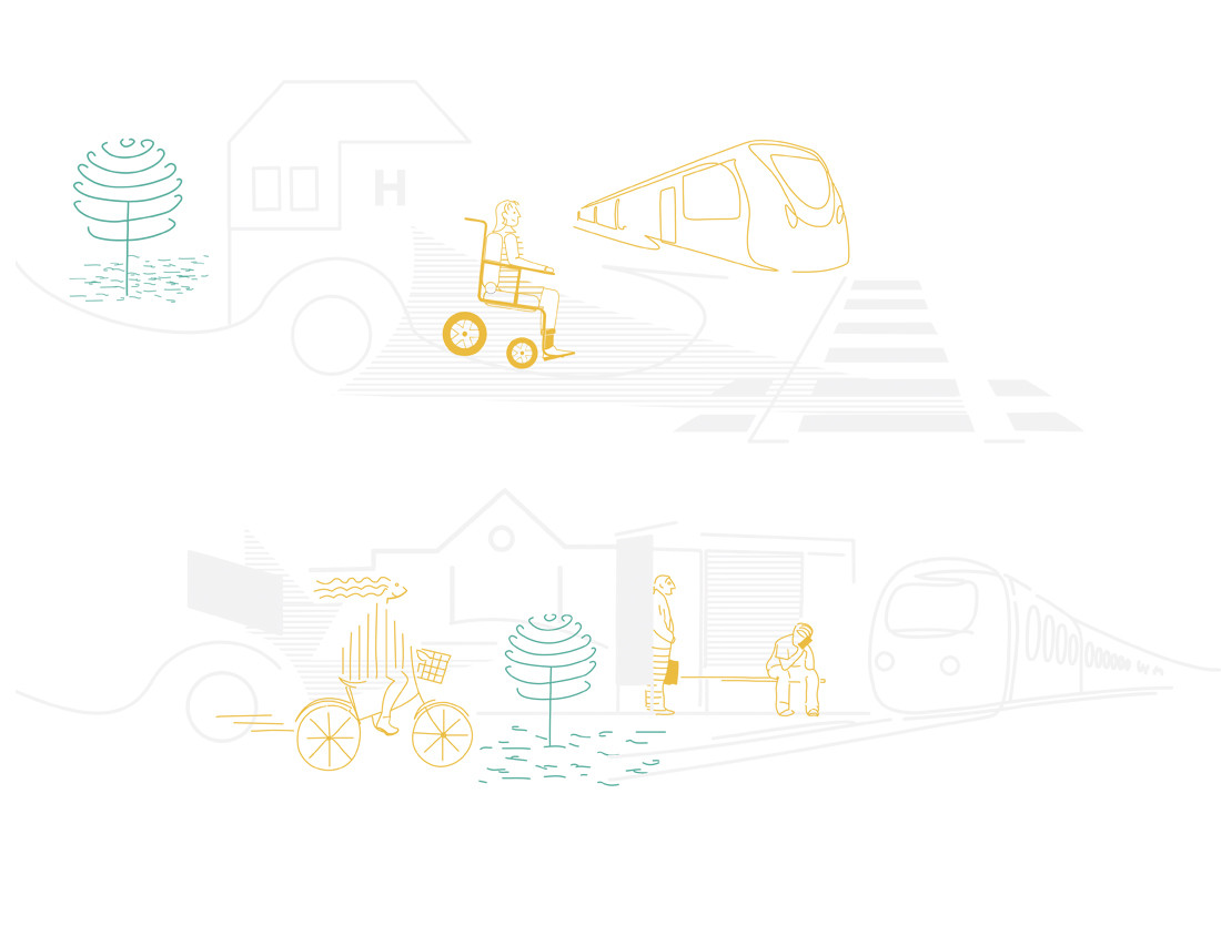 Identité visuelle du projet "quartier gare "