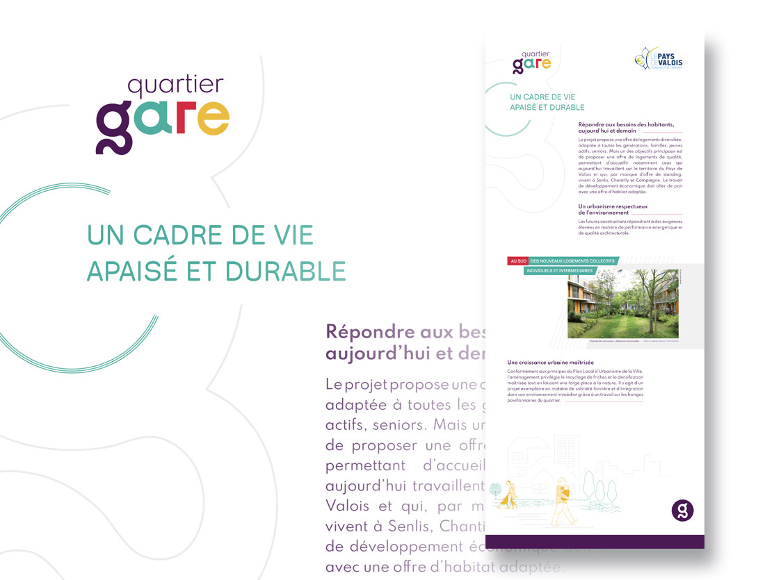 Identité visuelle du projet "quartier gare "
