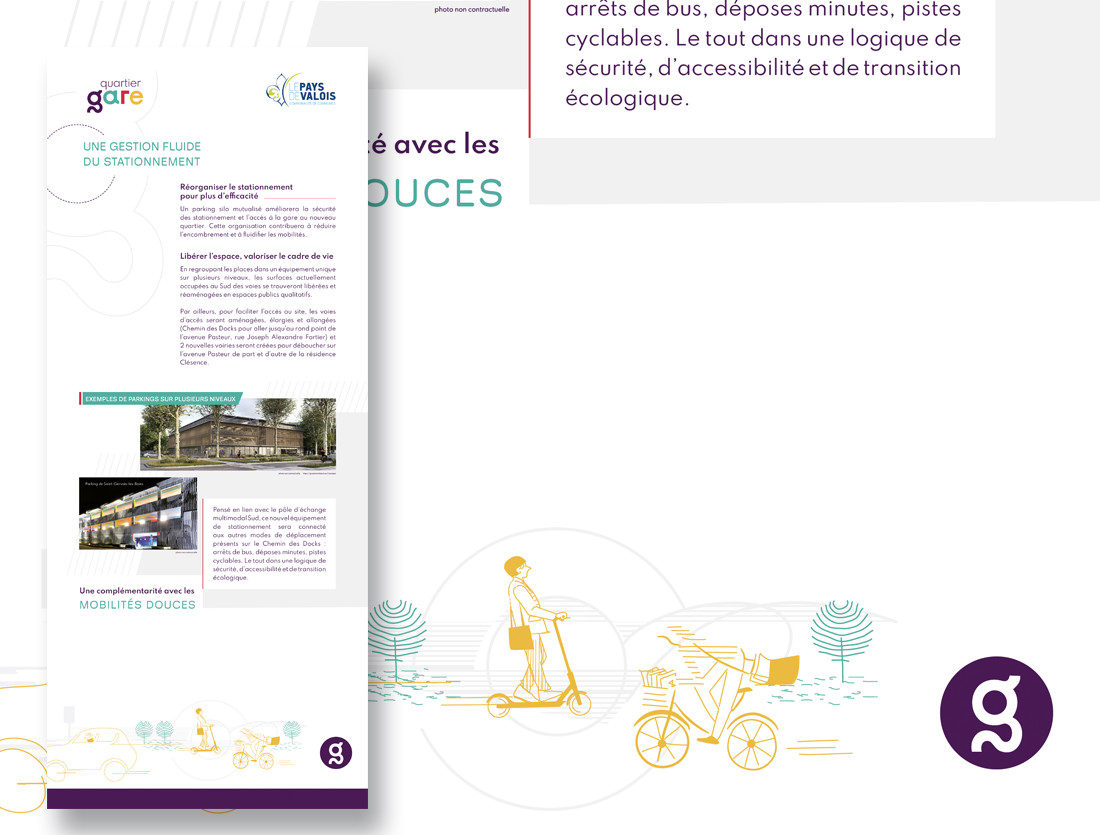 Identité visuelle du projet "quartier gare "