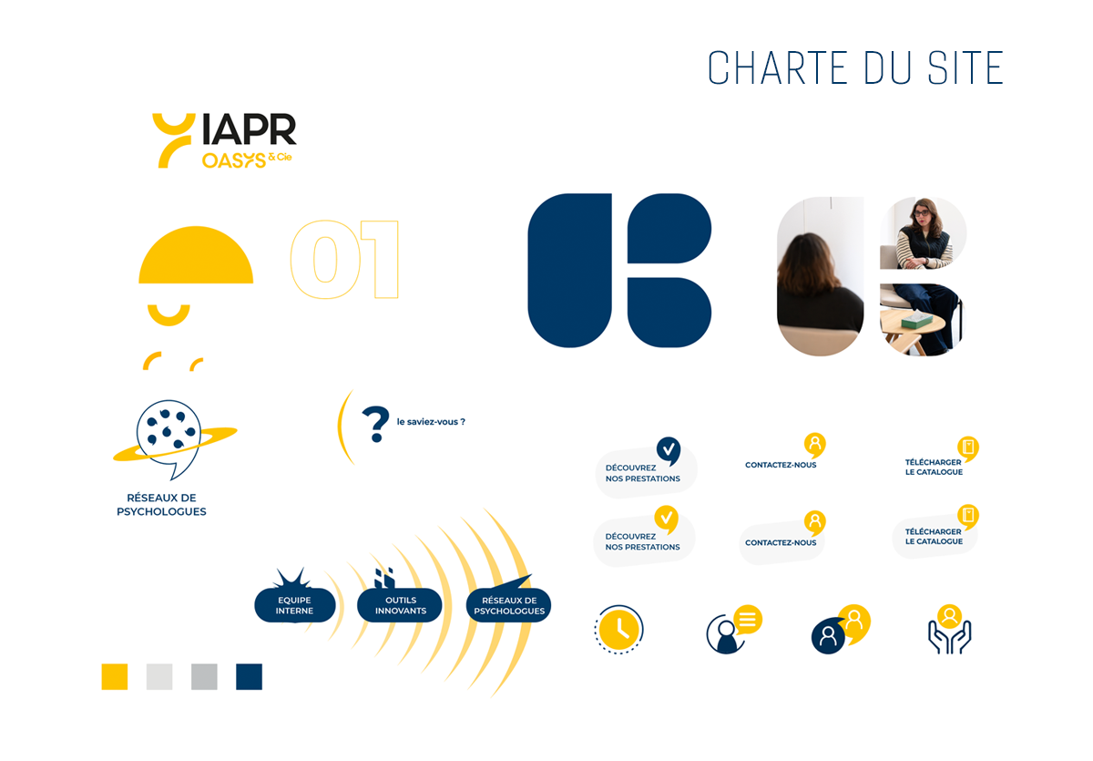 charte graphique du nouveau site